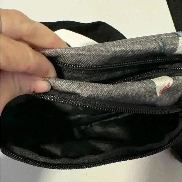 Roxy Waist Pack Fanny Pack Gray Floral Adjustable - Picture 7 of 9